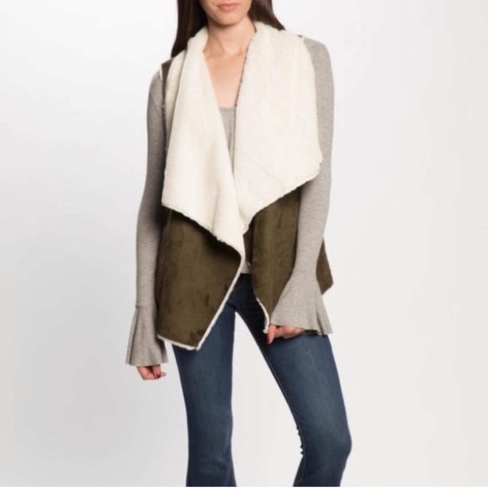 PPLA Clothing Tan Suede/Fur Eatha Vest